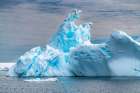 Antarctica, Yalour Islands. Landscape with icebergs and ocean. Art Print